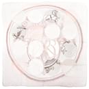 Hermès Carré 140 "SUITE ET POURSUITE" Silk handkerchief in Pink