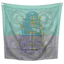 FOULARD HERMES LES RIVIERES DE BABEL ANNIE FAIVRE CARRE 90 SOIE SILK SCARF - Hermès