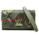 Louis Vuitton Brown Kansai Yamamoto Monogram and Epi Kabuki Twist Wallet on Chain