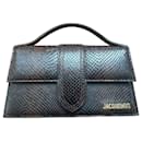 Le Grand Bambino Jacquemus Python Print Leather Bag