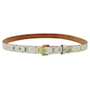 LOUIS VUITTON Monogram Multicolor Ceinture Belt White LV Auth 140518 - Louis Vuitton