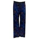 Rosetta Getty Blue Multi Floral Jacquard Pants - Autre Marque