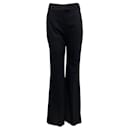 Galvan London Midnight / Cream Pinstripe Tailoring Boyfriend Trousers - Autre Marque