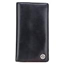 Chanel Coco Button Leather Long Wallet