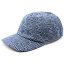 Boné de denim com logo FF da Fendi