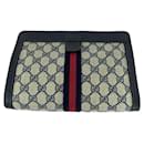 Gucci GG Supreme Canvas Clutch Bag