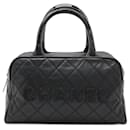 Chanel Matelasse Caviar Skin Mini Boston Bag