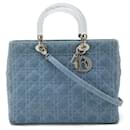 Dior Lady Dior Denim Handbag
