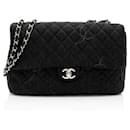 Chanel Quilted Denim CC Jumbo Single Flap Bag