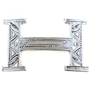 Hermes Touareg AG925 Hand-carved H Buckle Belt - Hermès