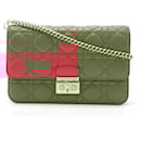 Dior Leather Cannage New Lock Chain Wallet