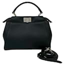 Fendi Peekaboo Mini Leather Handbag