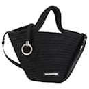 BALENCIAGA Ibiza Small Shoulder Bag Nylon Black Silver 695612 Auth ac3862M - Balenciaga