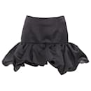 Area black satin high waisted mini skirt - Autre Marque