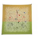 VINTAGE NEUF FOULARD HERMES LES BLES HUGO GRYGKAR CARRE 90 SOIE SILK SCARF - Hermès