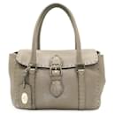 Sac à main en cuir métallisé Fendi Selleria Mini Linda