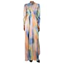 Virginia printed silk twill maxi dress - size UK 6 - Autre Marque