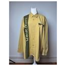 Vintage Kansai Yamamoto Shirt Yellow Black L - Autre Marque