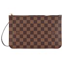 Louis Vuitton Brown Damier Ebene Neverfull Pouch MM