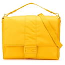 Sac à main en nylon et cuir Fendi Baguette