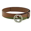Gucci Interlocking G Leather Belt