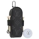 LOUIS VUITTON Monogram Eclipse Set Golf Andrews Bag Charm GI0344 LV Auth 142385 - Louis Vuitton