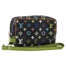 LOUIS VUITTON Poche Wapity Monograma Multicolor Preto M58034 Auth 142698 - Louis Vuitton