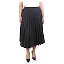 Grey pleated skirt - size UK 12 - Autre Marque