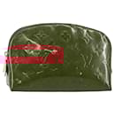 LOUIS VUITTON Vernis Pochette Cosmetic PM Rouge Grunadine M91746 LV Auth 142757 - Louis Vuitton