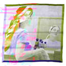 NEUF FOULARD HERMES REGARD DE SOIE H983520SV01 BALCON CARRE 70CM + BOITE SCARF - Hermès