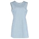  Emilia Wickstead Emmy Gingham Mini Dress in Blue Cotton - Autre Marque