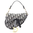 Dior Saddle Oblique Canvas Leather Handbag