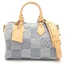 Louis Vuitton Denim Leather Speedy Bandouliere 25 Handbag