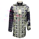Johnny Was Black Multi Leopard and Floral Lubello Reversible Parka Jacket - Autre Marque