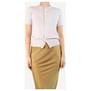 Cream cashmere cardigan - size UK 8 - Autre Marque