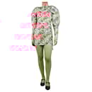 Pink floral jacquard mini dress - size UK 8 - Rotate