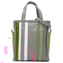 Balenciaga Gray XS Lambskin Bazar Shopper Satchel