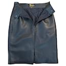 Leather skirt by Michel Robs - Autre Marque