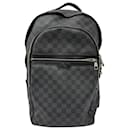  Louis Vuitton Michael Damier Backpack in Black Coated Canvas