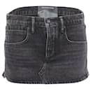 Alexander Wang Washed Denim Mini Skort - Autre Marque
