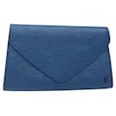 LOUIS VUITTON Clutch Art Déco Epi Azul M52635 LV Auth 141081 - Louis Vuitton