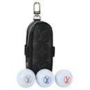 LOUIS VUITTON Monogram Eclipse Set Golf Andrews Bag Charm GI0344 LV Auth 134910M - Louis Vuitton