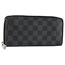 LOUIS VUITTON Damier Graphite Zippy Wallet Vertical N63095 LV Auth 140764 - Louis Vuitton