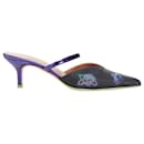Malone Souliers Brocade Satin Mules - Autre Marque