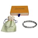 Louis Vuitton Monogram Chain Bracelet in Steel and Silver
