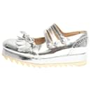 Silver fringed platform shoes - size EU 40 - Autre Marque