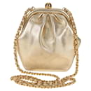 Chanel Vintage Timeless Kisslock Coin Purse Leather