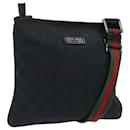 Gucci Web Strap Zip Messenger Bag GG Canvas Small