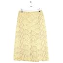 Yellow exotic leather skirt - Autre Marque