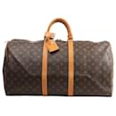Louis Vuitton Monogram Canvas Keepall 55 Travel Bag M41424